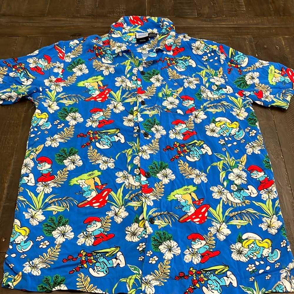 Men’s Smurfs Rayon Shirt